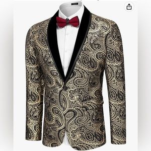 Coofandy Men’s Tuxedo Blazer - Size: XXL